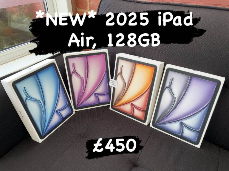 *SEALED* 11 Inch Ipad Air 2025, Starlight, Space Grey, Blue and Purple