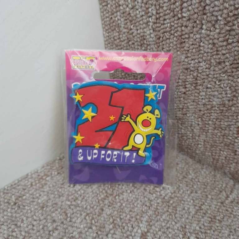  21st Birthday Badge (Brand New)