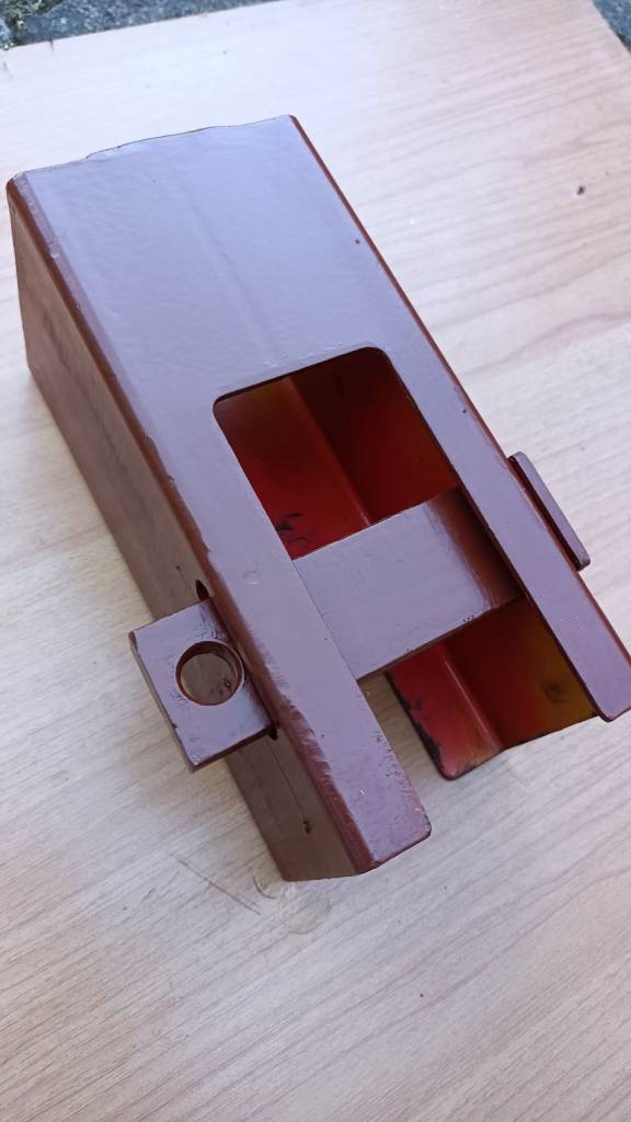 Caravan security hitch cover.