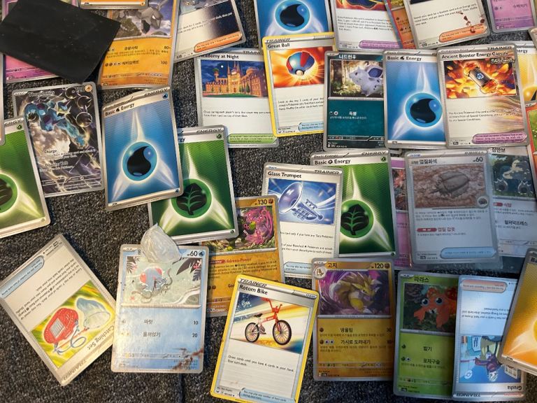 Pokemon cards mix including rare Korean job lot