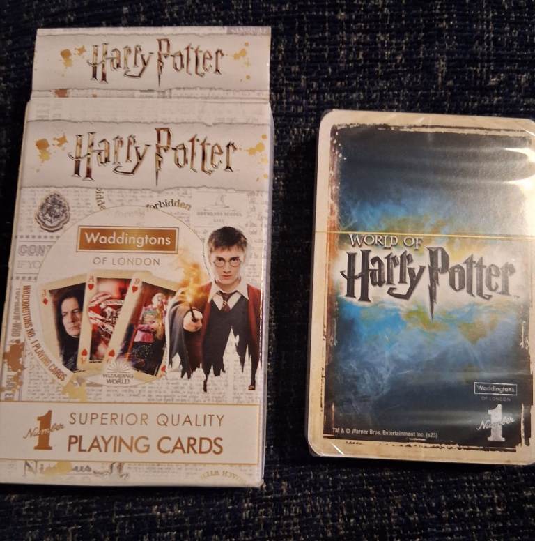 Harry potter playing cards
