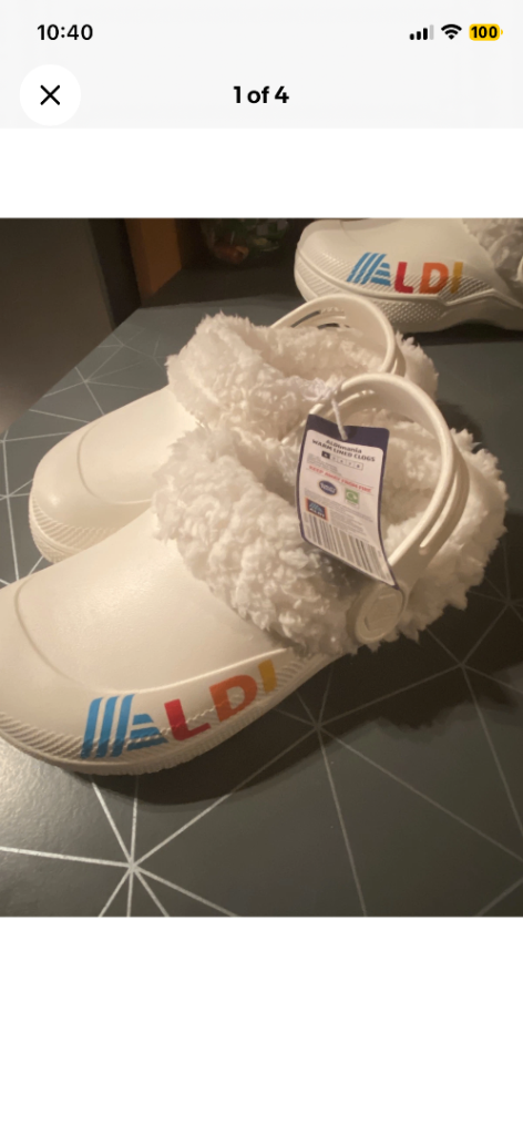 ALDImania Warm Lined Clogs - Limited Edition, White