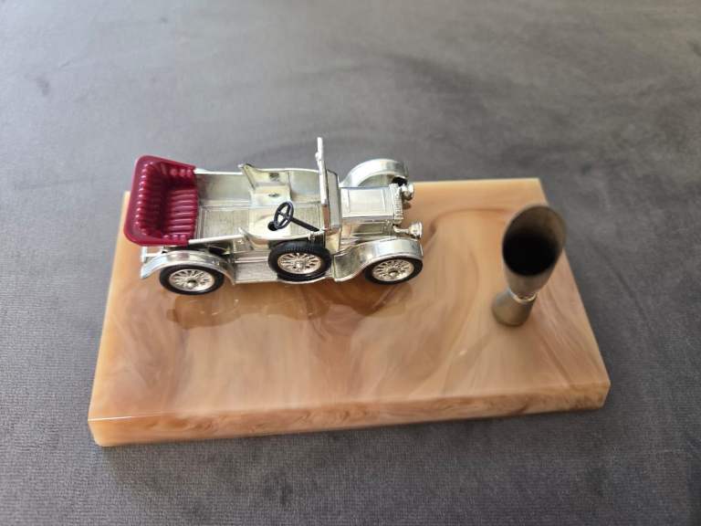 Classic Car Model Vintage Car Pen Pot Mounted to Board