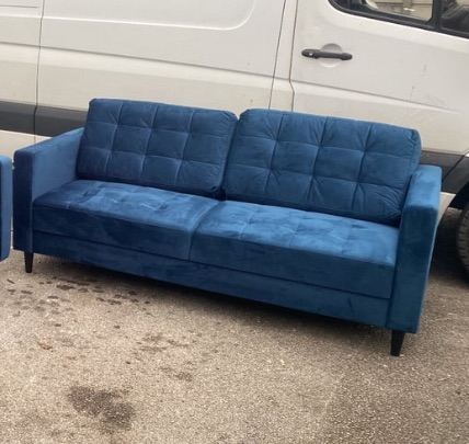image for Blue velvet 3 seater