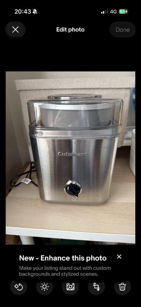 Cuisinart Ice Cream Maker Machine