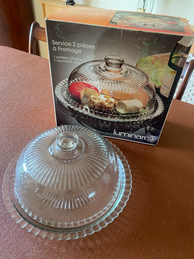 Glass Dome and Plate