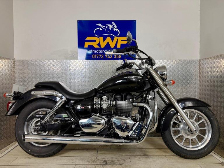 TRIUMPH BONNEVILLE AMERICA 865, 2014, 64 REG, 9,635 MILES, FSH, SUPERB COND