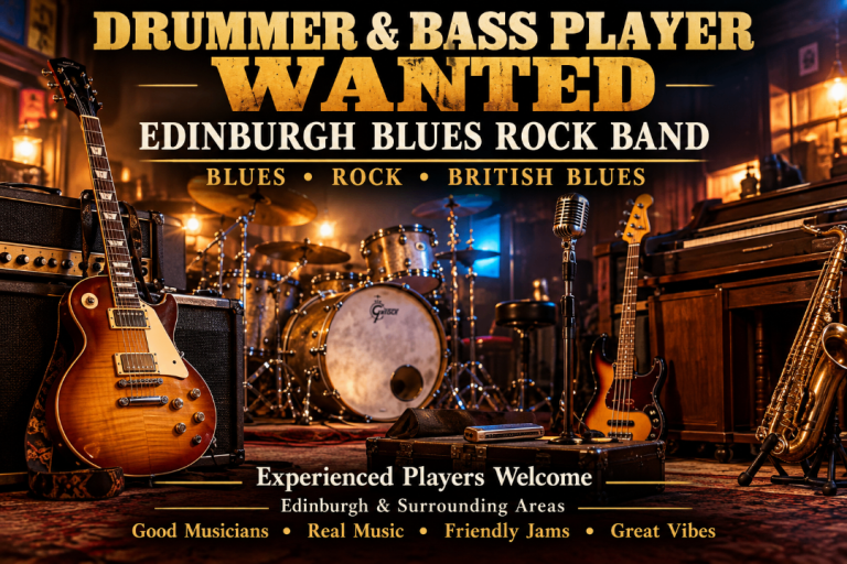 DRUMMER & BASS PLAYER WANTED – EDINBURGH