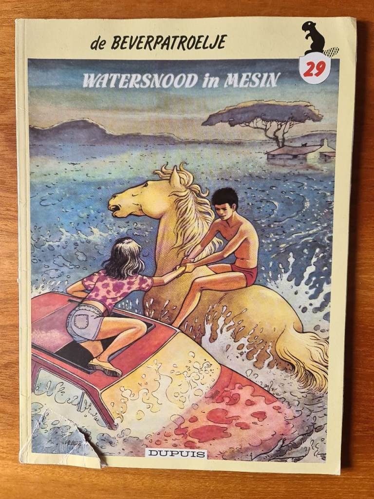 Vintage De Beverpatroulje Comic Book – Watersnood in Mesin (1990)