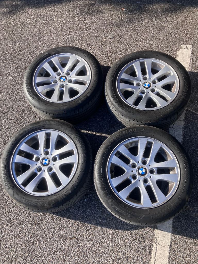 BMW E90 E91 E92 16 inch 5x120 wheels and tyres set of 4
