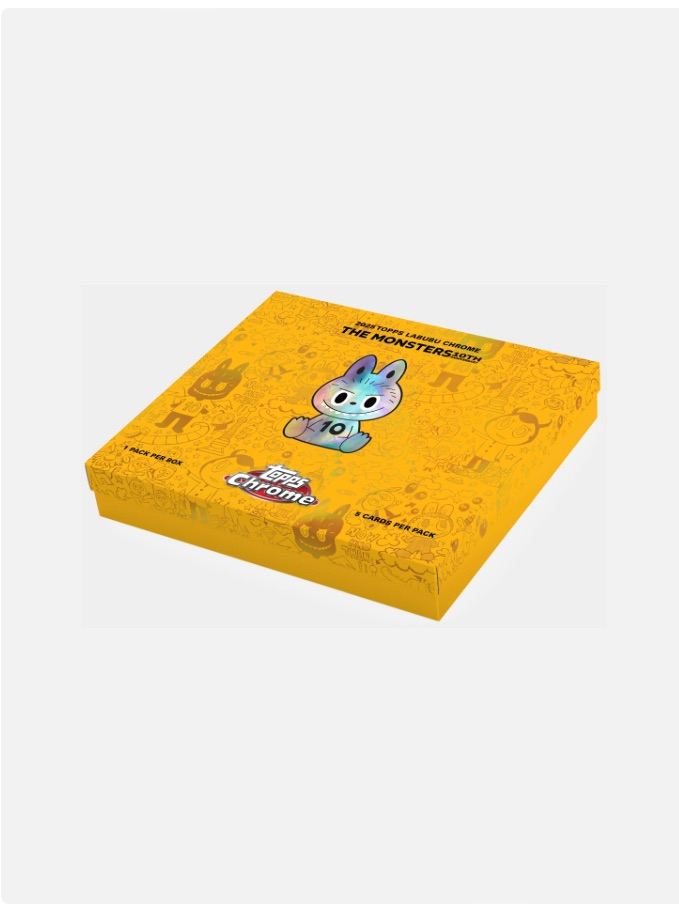 image for 2025 Topps Chrome Labubu Hobby Box NEW