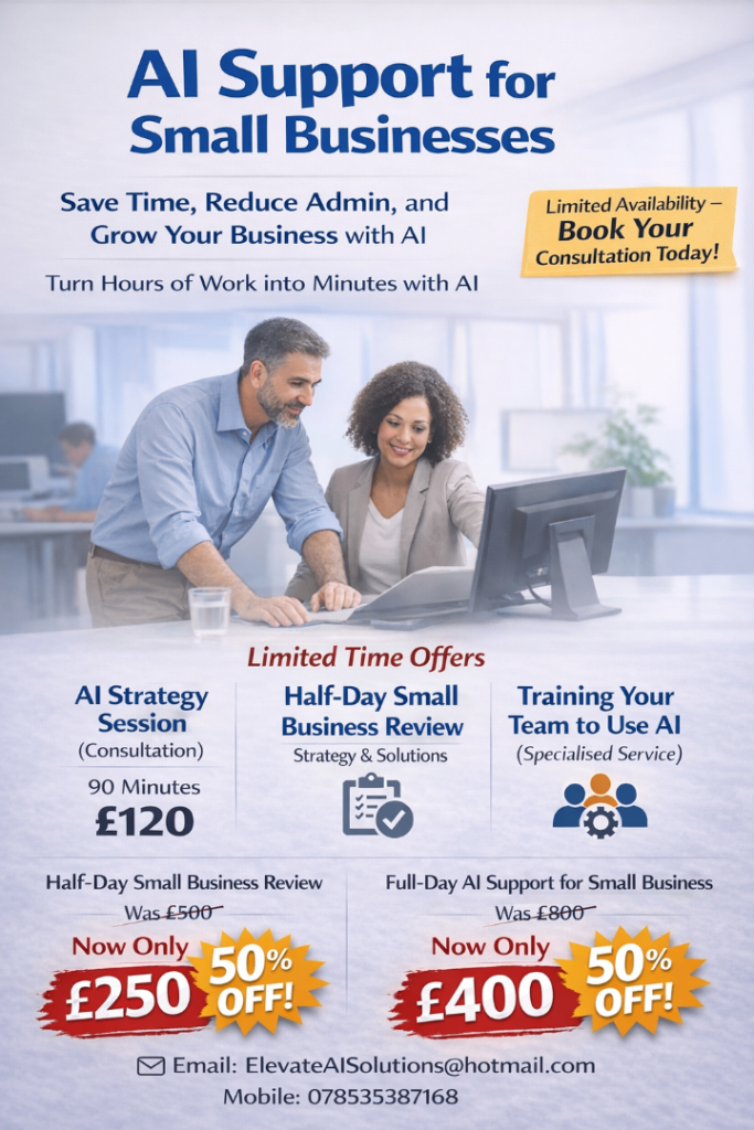 AI Support for Small Businesses | Automate Admin & Save Hours Weekly