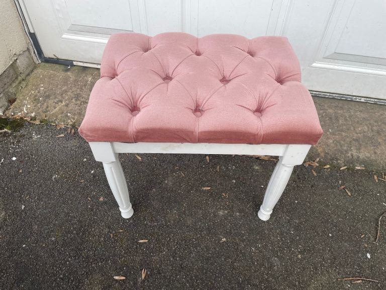 Wooden dressing table stool