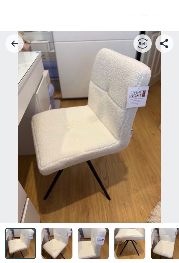 New with tags ❤️ Stunning swivel boucle chair - just £40