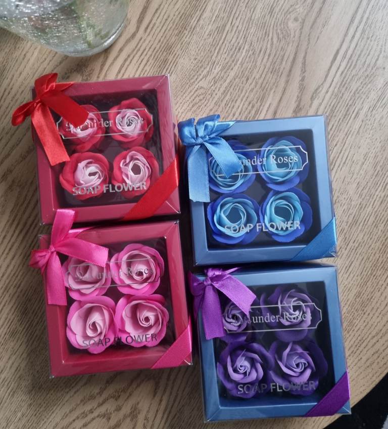 Soap flowers. Ideal for gifting