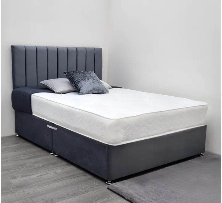 image for Stylish Comfortable DIVAN 4FT6 Double Bed Base With Mattress & Storage >>>>> Special Offer 15% OFF