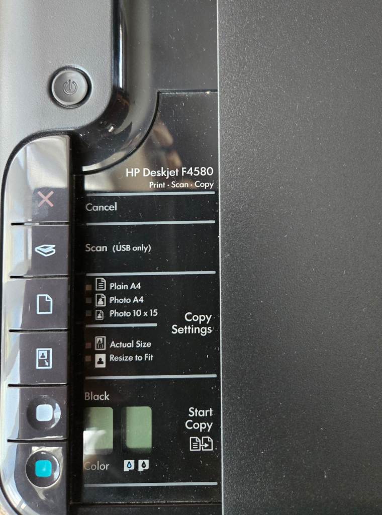 HP Deskjet F4580 Wireless Printer/Scanner/Copier – £20.00 ono