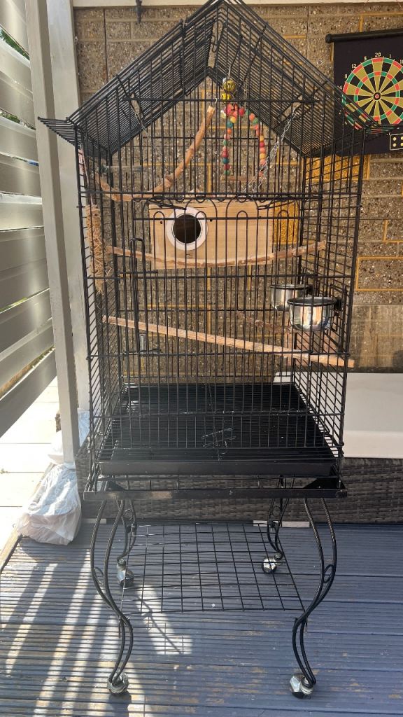 Large Bird Aviary + Accessories