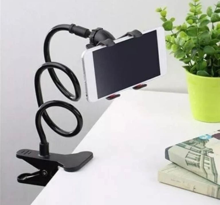 Long Flexible Arm Phone Holder Clamp Desk Bed Stand for Mobile 