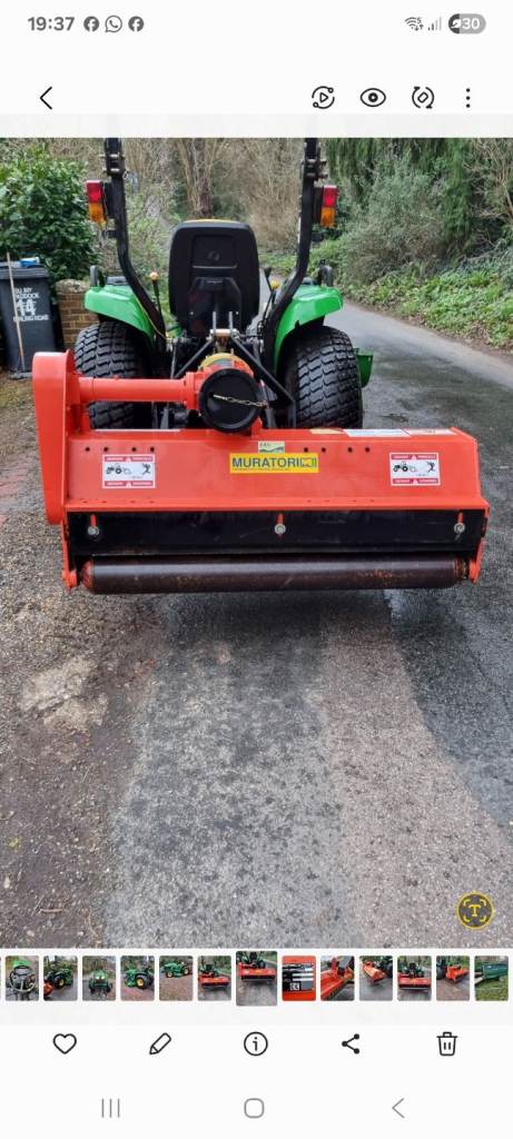 Muratori italian built roller Flail mower NO Vat