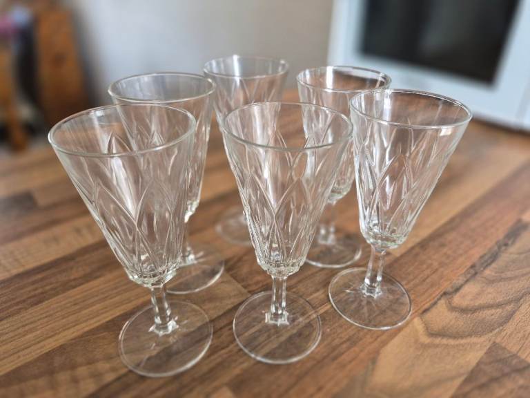 Set Of 6 Vintage Port/Sherry Glasses.