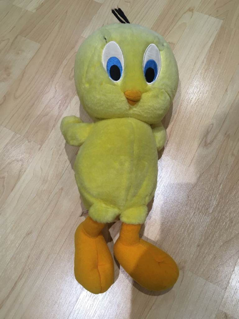 RARE - 1998 Talking Tickle Me Tweetie Pie Plush Toy Looney Tunes 16” Rare Warner Bros