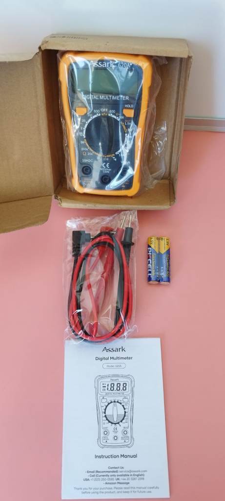 Digital Multimeter Voltage Tester, Assark 2000 Counts Multimeter Measure AC DC Voltage DC Current❗