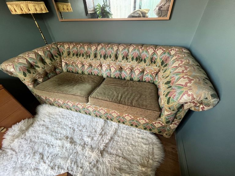 Rare 3 Seater Sofa in Liberty London Fabric