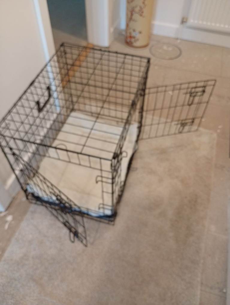 Folding Metal Dog Crate