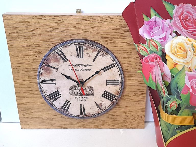 UPGRADED - RUSDTIC FRENCH CHATEAU JOURDAIN WALL CLOCK - NEW quartz ...
