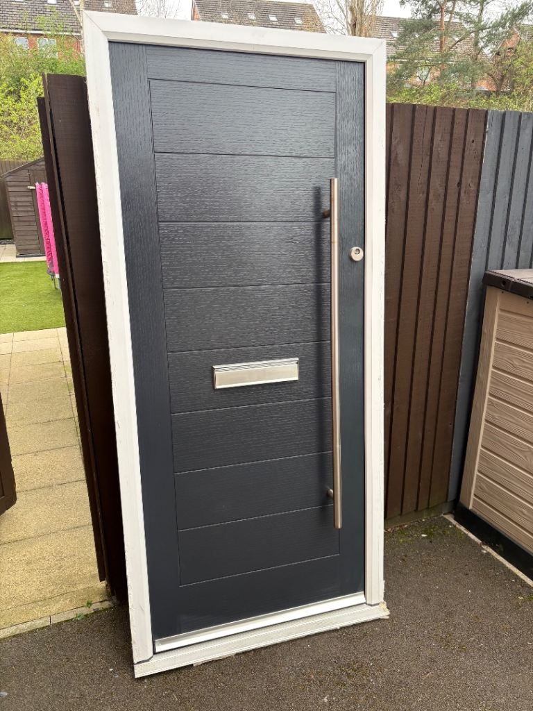 Grey composite door 