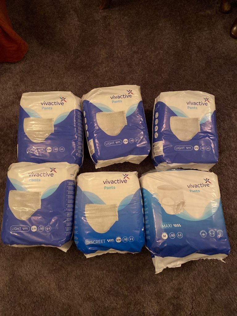 Selection of incontinence pants