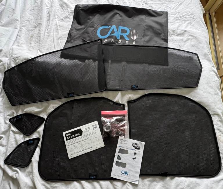 Full set of rear Car Shades for a Nissan Qashqai 5 Door pre-facelift models 2013 - 2018
