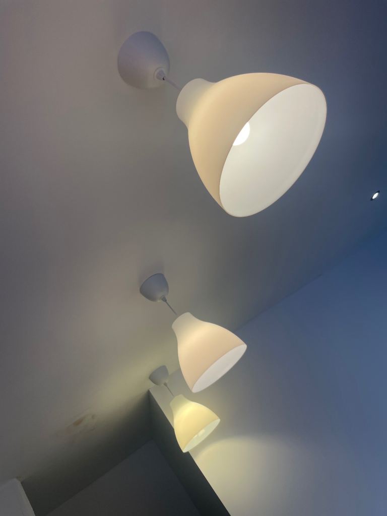 image for Free 3 pendant light fittings 