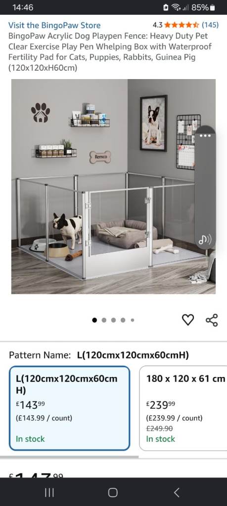 Dog welping pen