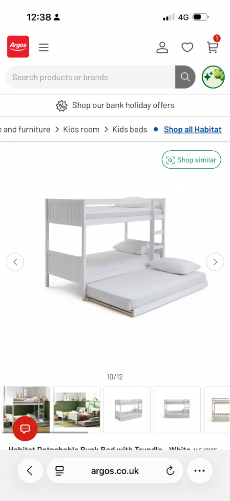 pullout single bed with wheels. 