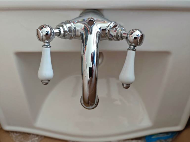 Imperial Wall-Hung Basin and Tap