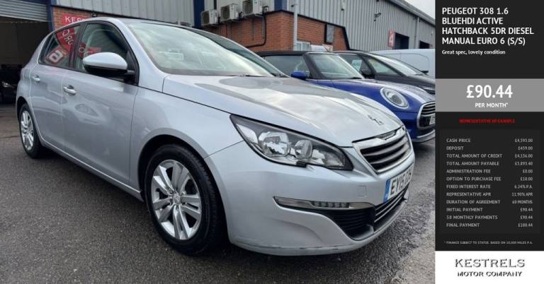 2015 Peugeot 308 1.6 BlueHDi Active Hatchback 5dr Diesel Manual Euro 6 (s/s) (120 ps) Hatchback D...