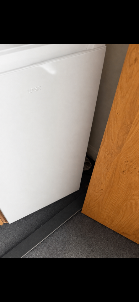 LOGIK Freestanding Fridge – White, As Good As New