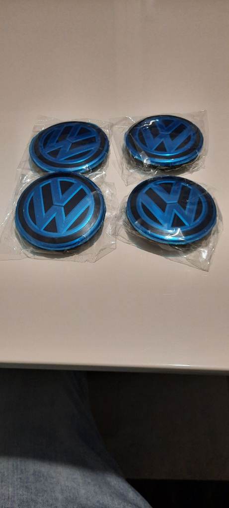 Brand new 4x centre wheel caps vw Golf 