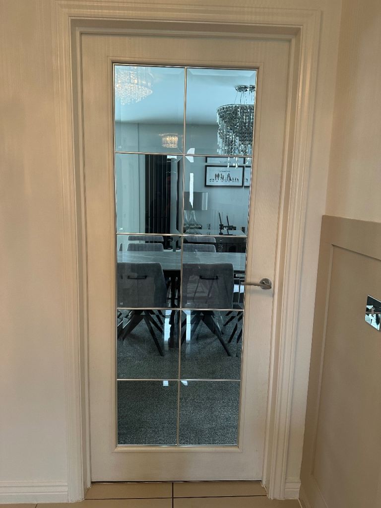 Internal wooden and glass door x 2