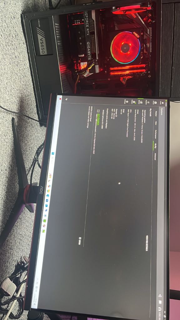 Full Gaming PC + 27” 144Hz Monitor | RTX 3060 12GB | Ryzen 7 | Ready to Play