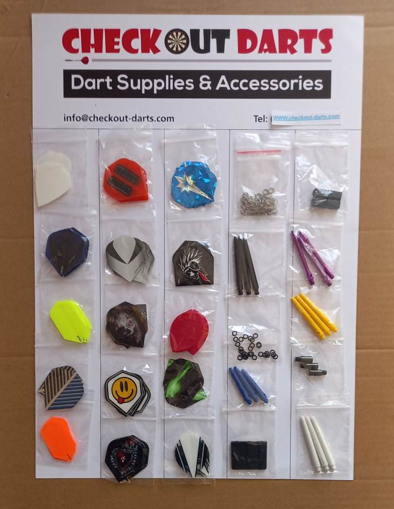 Pub Club Darts Accessory Card Flights Stems Accessories Points orings Wax