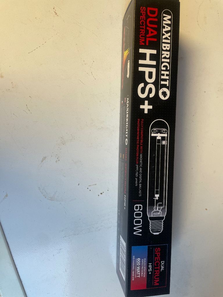 MAXIBRIGHT DUAL SPECTRUM HPS+ LIGHT BULB 600W