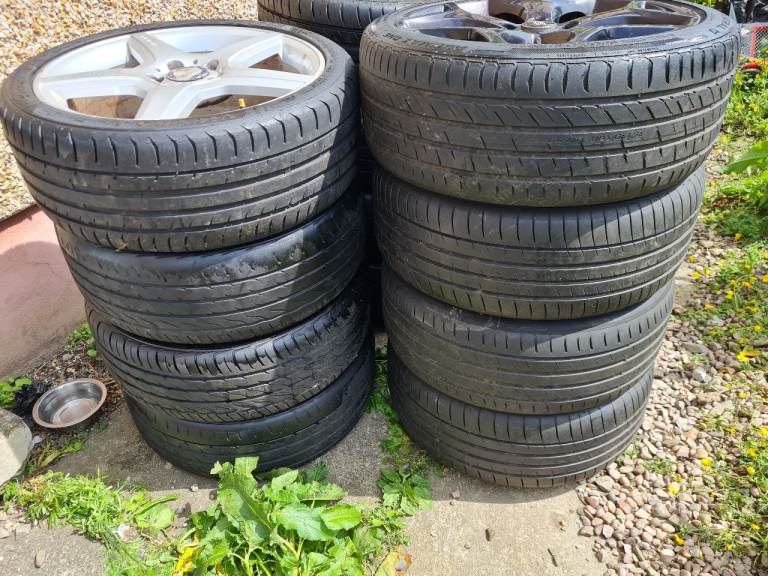 3x sets of 18 inch Alloy wheels (vw, Audi, seat, skoda, Mercedes, Ford fitments, maybe others)