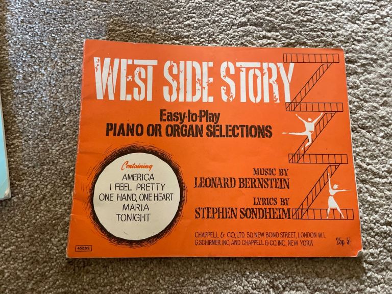 West side story easy to play series piano and organ selections 