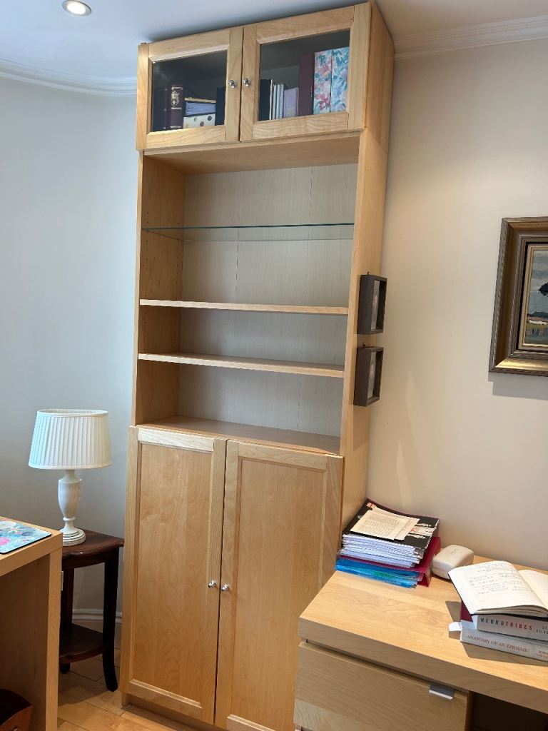 Ikea oak effect bonde storage cupboard / bookcase 