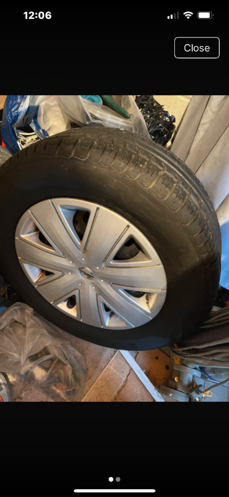 Wheel and tyre nissan