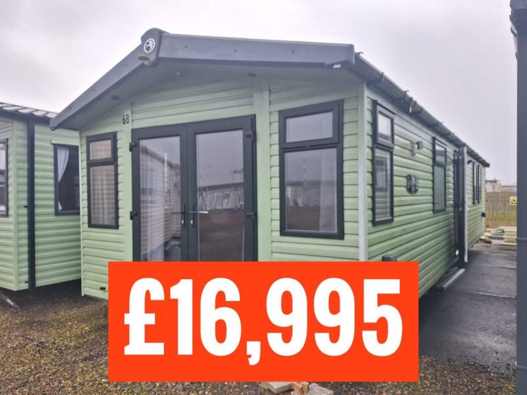 OFF SITE static caravan Scotland double glazed & heated 2 bed Swift Burgundy