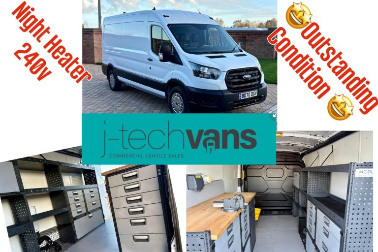 2020 Ford Transit 2.0 Tdci L3 H2 Lwb Leader Van ***Workshop / Fitters Van*** PANEL VAN Diesel Manual